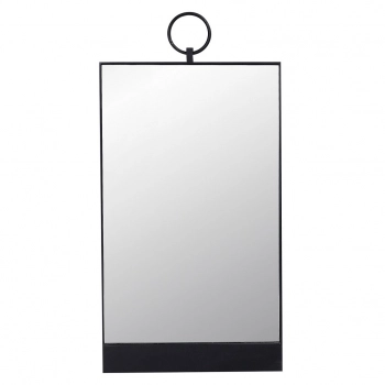 Καθρέπτης Τοίχου Μεταλλικός Μαύρος ESPIEL 40x2,5x81εκ. REF208