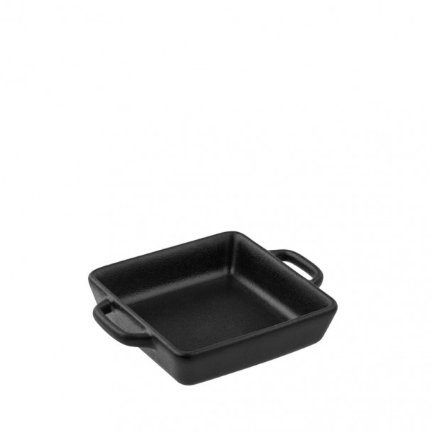 Πυρέξ Ατομικό Stoneware Lava Μαύρο 15x12x3εκ. ESPIEL NOL130K4