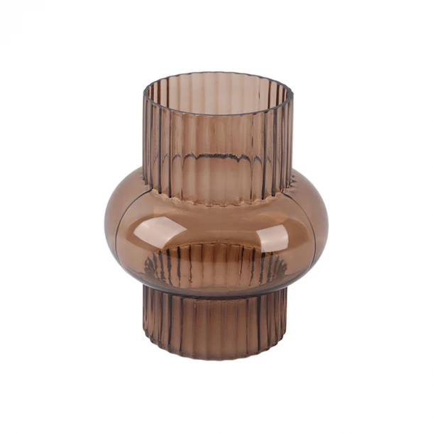 Βάζο Γυάλινο Καφέ Glower 17,7x20,5εκ. Estia 09-51914