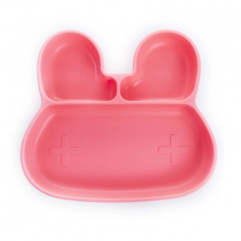 Πιάτο Σιλικόνης Με Βεντούζα Κουνελάκι Ροζ 20,6x17,7x3,3εκ. babywise SLP042