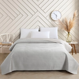 Κουβερλί Ultrasonic Polyester Μονό 160x240εκ. Omnia Grey Melinen 20005724