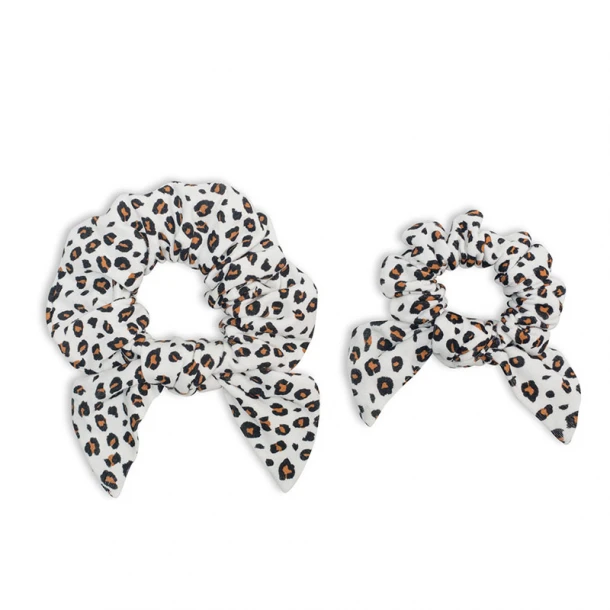 Mommy & Me Scrunchies Bamboo Leopard Lulujo LJ262