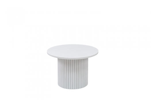Τραπεζάκι Στρογγυλό Λευκό 50x35εκ. Zen Collection 24.13.50251