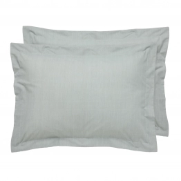 Ζεύγος Μαξιλαροθήκες Polycotton 50x70+5εκ. Oxford Casual 5451 Green Das Home