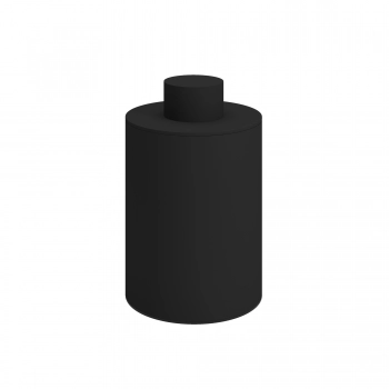Δοχείο Αποθήκευσης Με Καπάκι Ανοξείδωτο Matt Black Pam & Co Φ8x15εκ. 94-403
