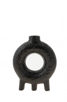 Βάζο Διακοσμητικό Κεραμικό Μαύρο 19x10,5x27,5εκ. Zen Collection 24.25.50189