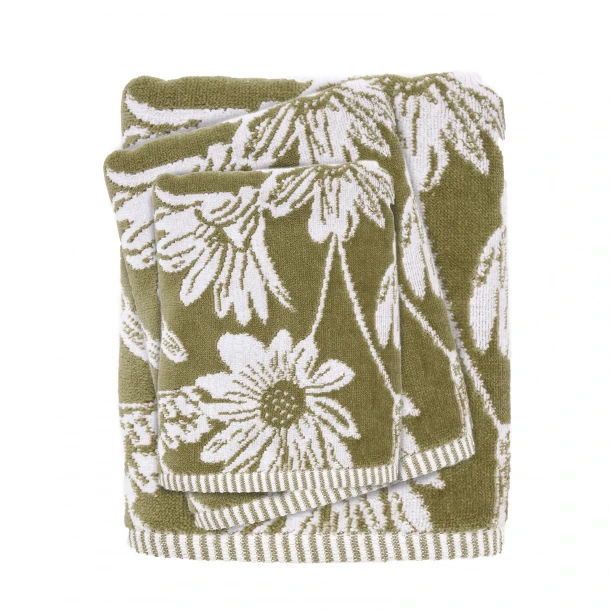 Σετ Πετσέτες 3τμχ Βαμβακερές Daily 0798 Green Das Home