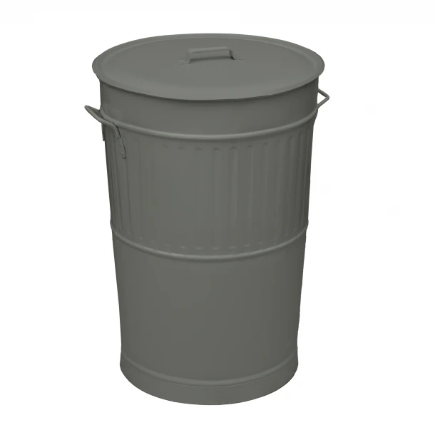 Κάδος Απορριμμάτων 100lt Matt Concrete Grey Retro Pam & Go 48x68εκ. 4868-163