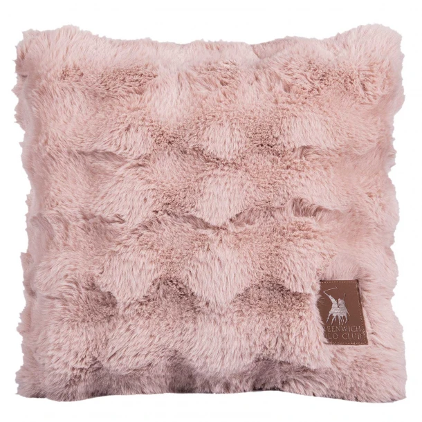 Διακοσμητικό Μαξιλάρι Γούνινο Faux Fur 40x40εκ. Premium 3945 Nude Greenwich Polo Club