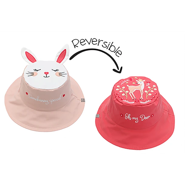 Καπέλο Διπλής Όψης UPF50 6-24μηνών Bunny-Deer FlapJackKids FJKSH817S