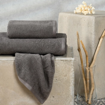 Σετ Πετσέτες 3τμχ Βαμβακερές Haus Dark Grey Melinen 20004449