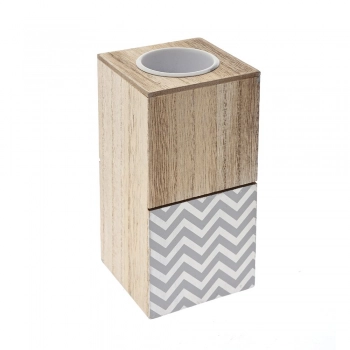 Κηροπήγιο Ξύλινο Για Ρεσώ iliadis 7x7x14εκ. 77506