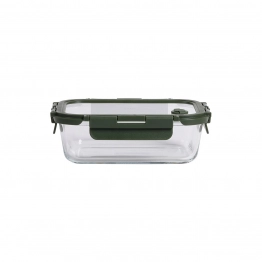 Φαγητοδοχείο Γυάλινο 1060ml-19,8x14,8x5,9εκ. Olive Click & Seal Estia 01-39660