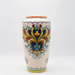 Βάζο Κεραμικό Μπεζ-Multi 17x17x33εκ. ESTHETI 819-00186