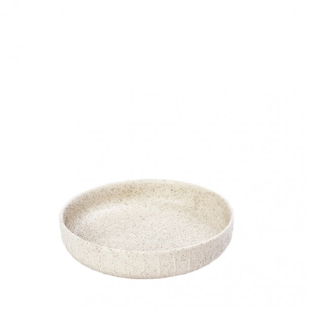 Μπωλ Σερβιρίσματος Ρηχό Stoneware Gobi White-Sand Matte ESPIEL 15x3,7εκ. OW2024K6