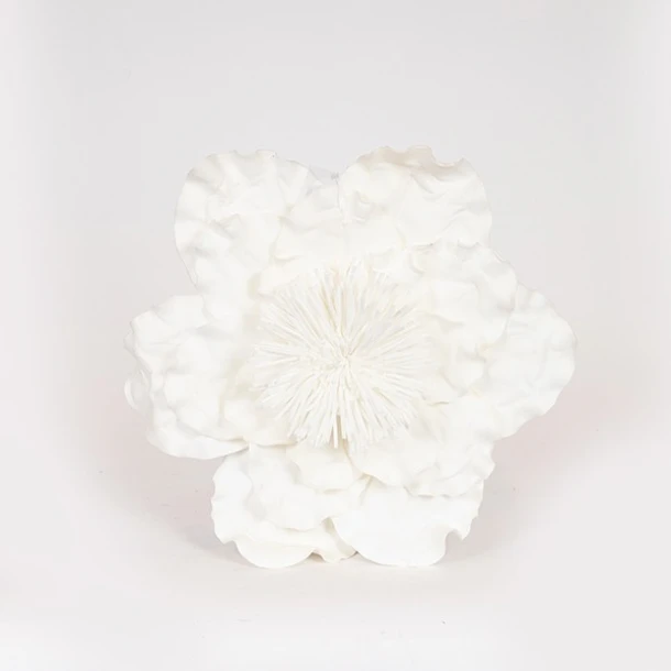 Κλαδί Με Λουλούδι Foam 47x47εκ. Λευκό ESTHETI 816-20026