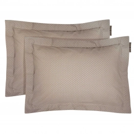 Ζεύγος Μαξιλαροθήκες Oxford Βαμβακερές 50x70+5εκ. Loft 2392 Taupe Greenwich Polo Club