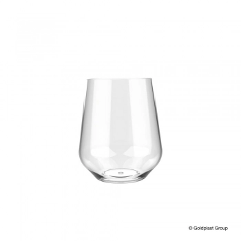 Ποτήρι Νερού-Χυμού Πλαστικό Tritan 390ml Elegance Gold Plast GP00502321
