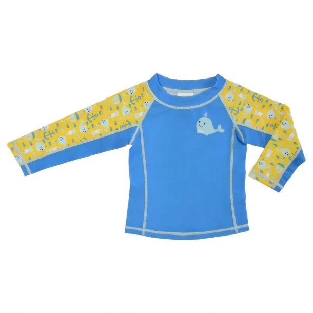 Αντιηλιακό Μπλουζάκι 6-12μηνών UPF50 Willy the Whale Zoocchini ZOO12204