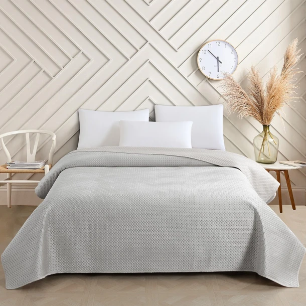 Κουβερλί Ultrasonic Polyester Μονό 160x240εκ. Omnia Grey Melinen 20005724