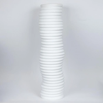 Βάζο Κεραμικό Λευκό 21,3x17x75,5εκ. ESTHETI 752-20398