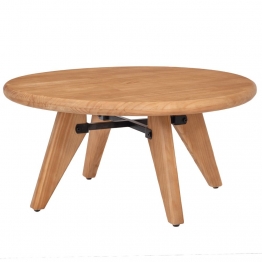 Τραπεζάκι Σαλονιού Ξύλινο Πεύκου Natural iliadis 80x80x40εκ. 92143