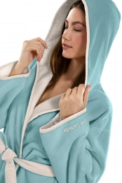 Μπουρνούζι Με Κουκούλα Polycotton New Comfy Ocean Medium Guy Laroche