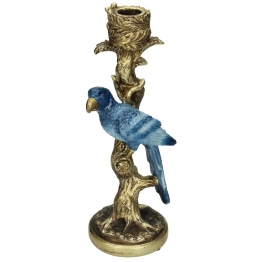 Κηροπήγιο Polyresin Πουλί Μπλε ARTE LIBRE 10,5x9x25,5εκ. 05152390