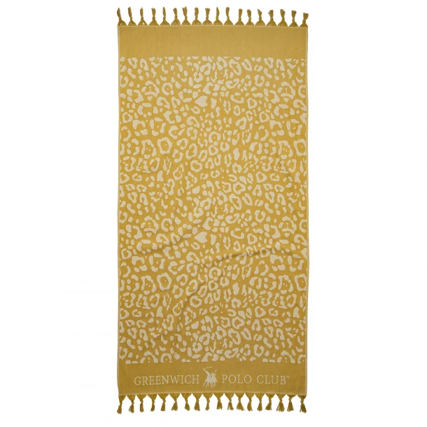 Πετσέτα Θαλάσσης-Παρεό Βαμβακερή 90x170εκ. Essential 3793 Χρυσή-Ώχρα Greenwich Polo Club