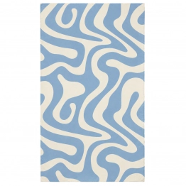 Πετσέτα Θαλάσσης Microfiber Με Τσαντάκι 90x180εκ. Ocean Waves Estia 01-44602