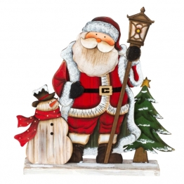 Χριστουγεννιάτικος Διακοσμητικός Άγιος Βασίλης Ξύλινος Royal Art 31εκ. IKO1923