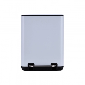 Καλάθι Απορριμμάτων 6lt Soft Close Μεταλλικό Λευκό Cubic Estia 24,1x21,3x31,6εκ. 02-20958