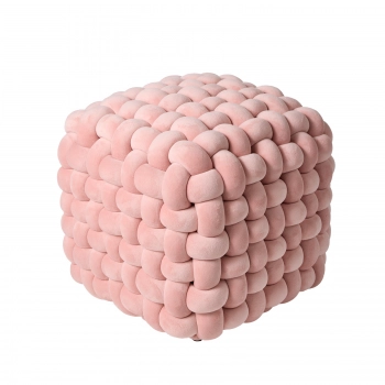 Πουφ Βελούδινο 43x43x40εκ. 2273 Nude Das Home