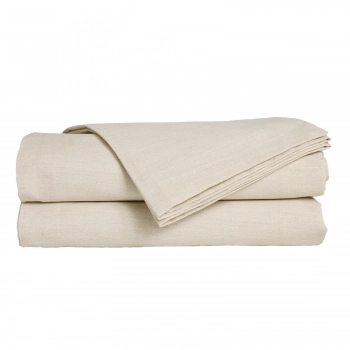 Σεντόνι Μεμονωμένο Polycotton Μονό Με Λάστιχο 100x200+35εκ. Casual 5446 Beige Das Home