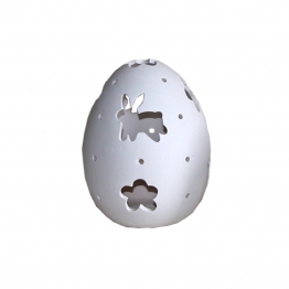 Διακοσμητικό Αυγό Κεραμικό Λευκό Art Et Lumiere 14x18εκ. 10607