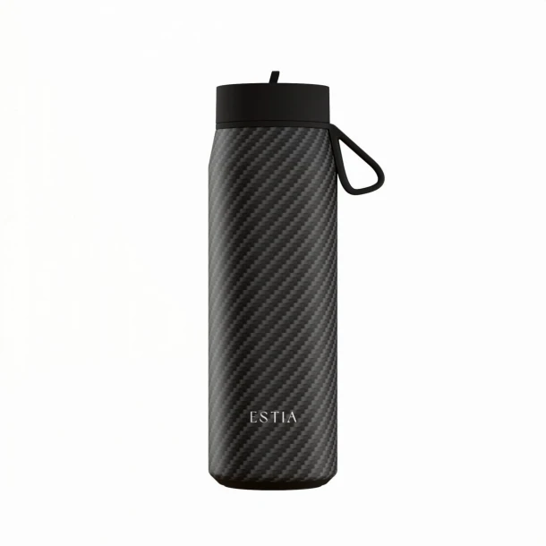 Θερμός Με Καλαμάκι Ανοξείδωτος Carbon Fibre Save The Aegean Estia 500ml 01-47931
