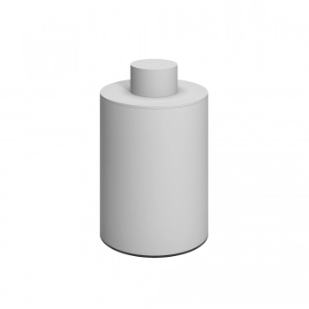 Δοχείο Αποθήκευσης Με Καπάκι Ανοξείδωτο Matt White Pam & Co Φ8x15εκ. 94-033