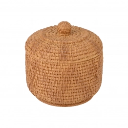 Δοχείο Για Βαμβάκι Ρητίνης Rope 10x10x10,6εκ. Estia 02-25816