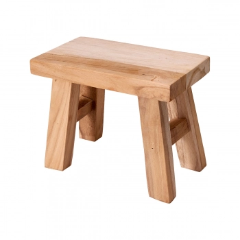 Διακοσμητικό Σκαμνάκι Teakwood 21x12x16εκ. MRShome 0045000