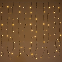 Λαμπάκια Κουρτίνα 200 led Σταθερό Ζεστό Λευκό Φως Επεκτεινόμενη 200x100εκ. iliadis 78644