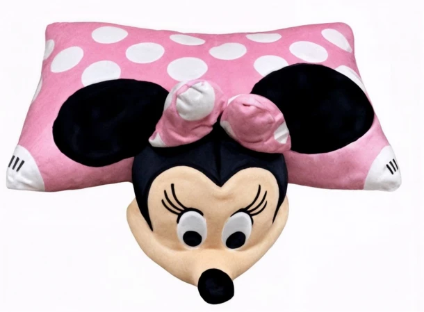 Διακοσμητικό Μαξιλάρι-Λούτρινο Polyester 45x28εκ. Disney Home Minnie 88 Pink DimCol