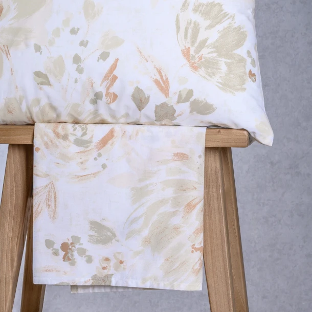 Σετ Σεντόνι Με 1 Μαξιλαροθήκη Polycotton Ημίδιπλο Με Λάστιχο 120x200+32εκ. Anabelle Beige Casual Line Mini Melinen 20006036