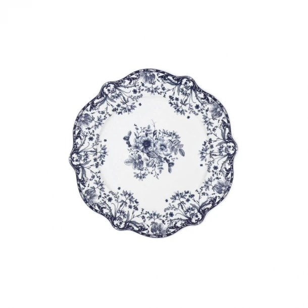 Πιάτο Φρούτου Πορσελάνης 19x1,9εκ. Reverie Blue Estia 07-38816