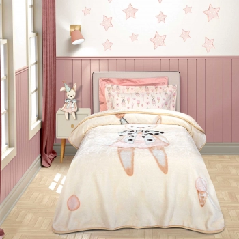 Κουβέρτα Super Soft Velour Μονή 160x220εκ. Junior Essential 8859 Cream Greenwich Polo Club