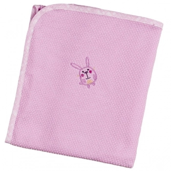 Πάνα Πικέ Βαμβακερή Bebe Κουκουτσάκι 80x80εκ. Elephant Ροζ 30921