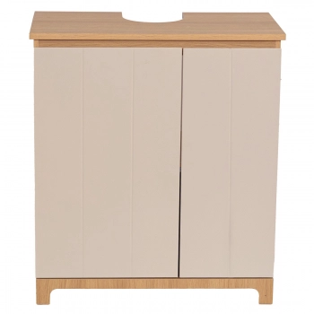 Έπιπλο Νιπτήρα Ξύλινο 62x30x70εκ. Μπεζ-Καφέ MRShome 1379000