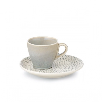 Φλυτζάνι Καφέ 100ml In-glaze Stoneware Porcelain Pearl CRYSPO TRIO 47.160.17