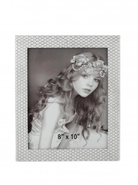 Κορνίζα Polyester Λευκή-Ασημί 20x25εκ. Zen Collection 25.2.50686