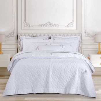 Κουβερλί Microfiber King 240x250εκ. Classic 2357 Λευκό Greenwich Polo Club
