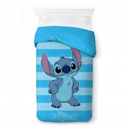 Κουβερτοπάπλωμα Flannel-Sherpa Μονό 160x250εκ. Disney Home Stitch 14 Sky Blue DimCol 52461068002